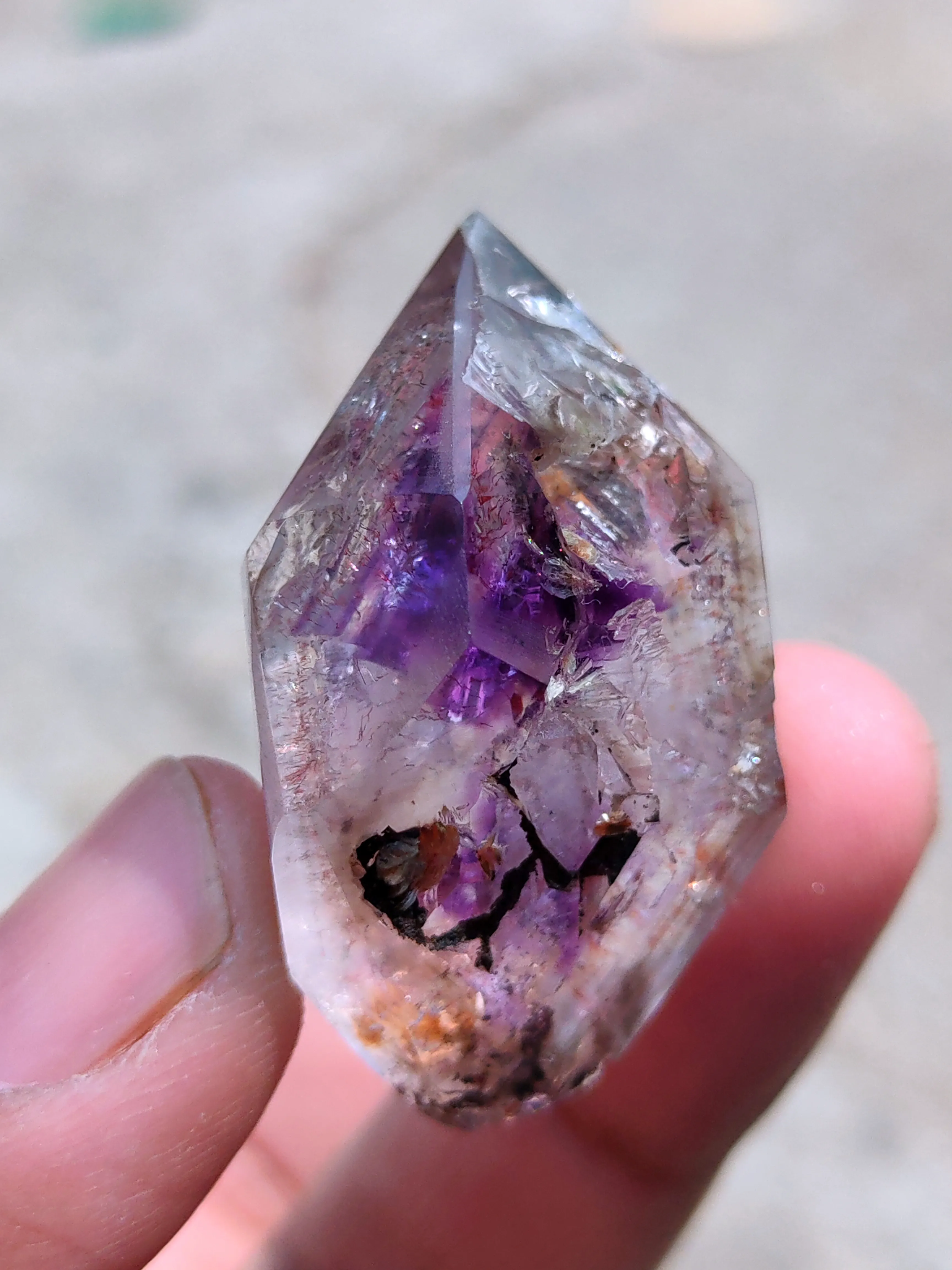 Enhydro  Karur Amethyst Polished Crystal, Water Bubble 💦 in Crystal - image 3