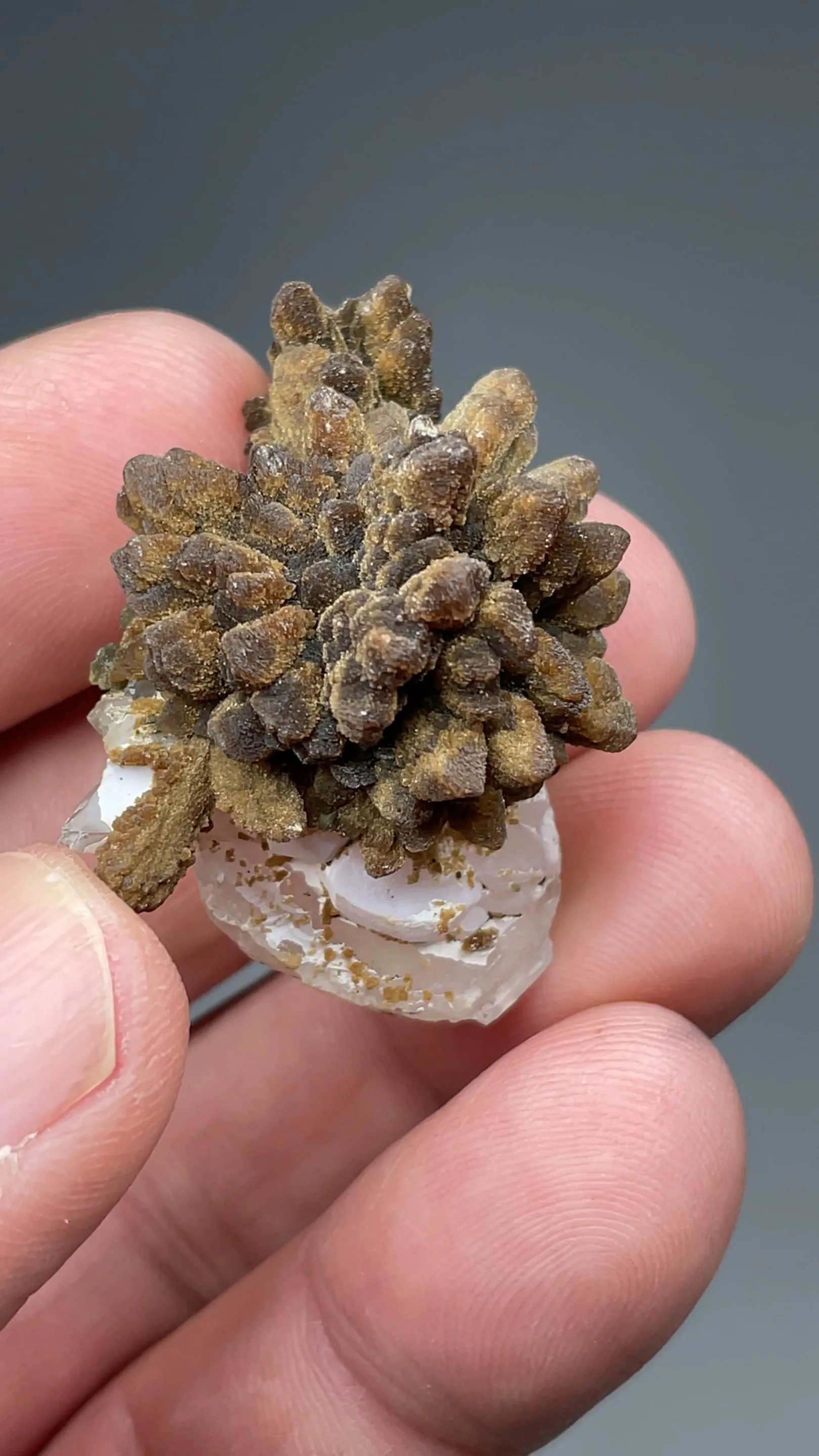 Eosphorite on Quartz - image 2