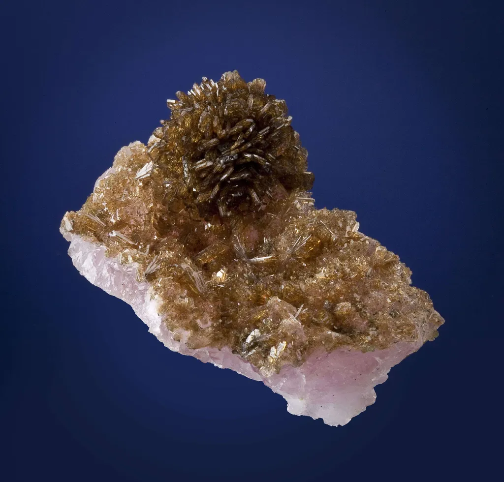 Eosphorite on Rose Quartz image
