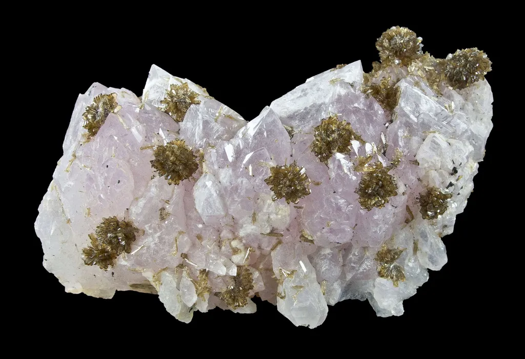 Eosphorite on Rose Quartz image