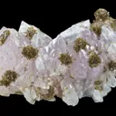 Eosphorite on Rose Quartz - image 1