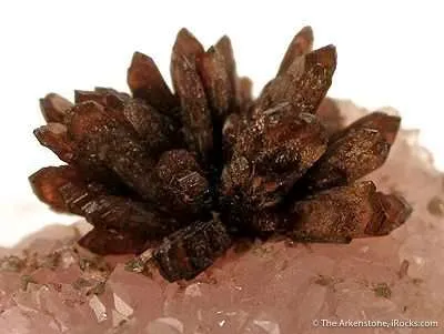 Eosphorite on Rose Quartz With Zanazziite - image 2