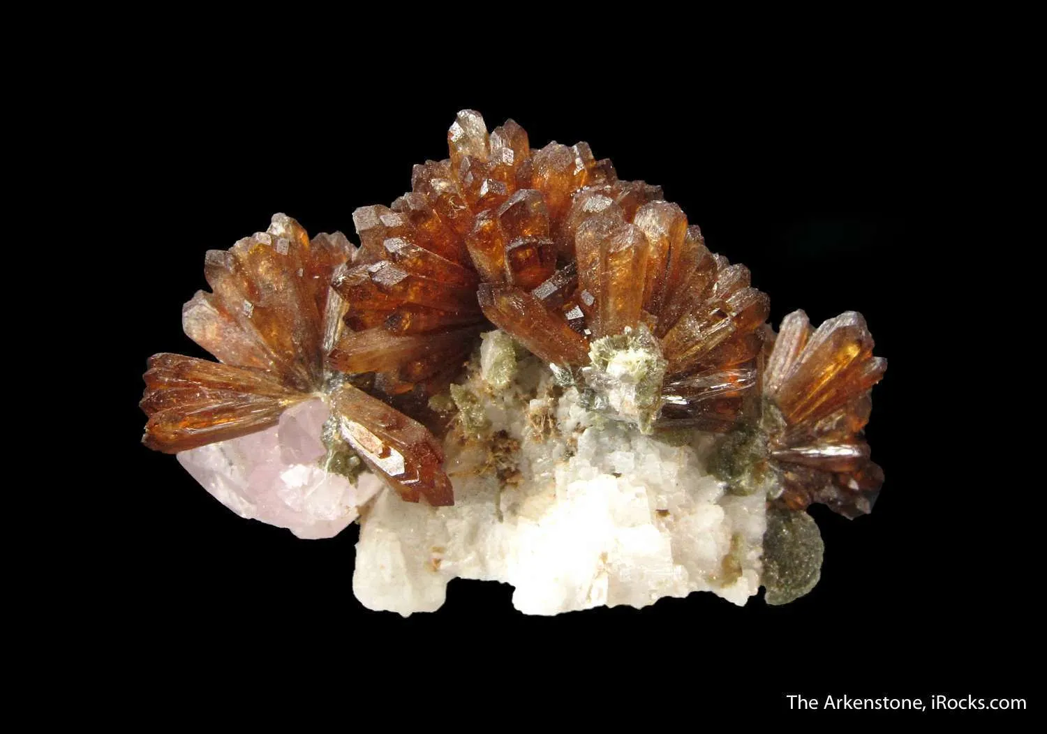 Eosphorite, Roscherite, and Rose Quartz - image 4