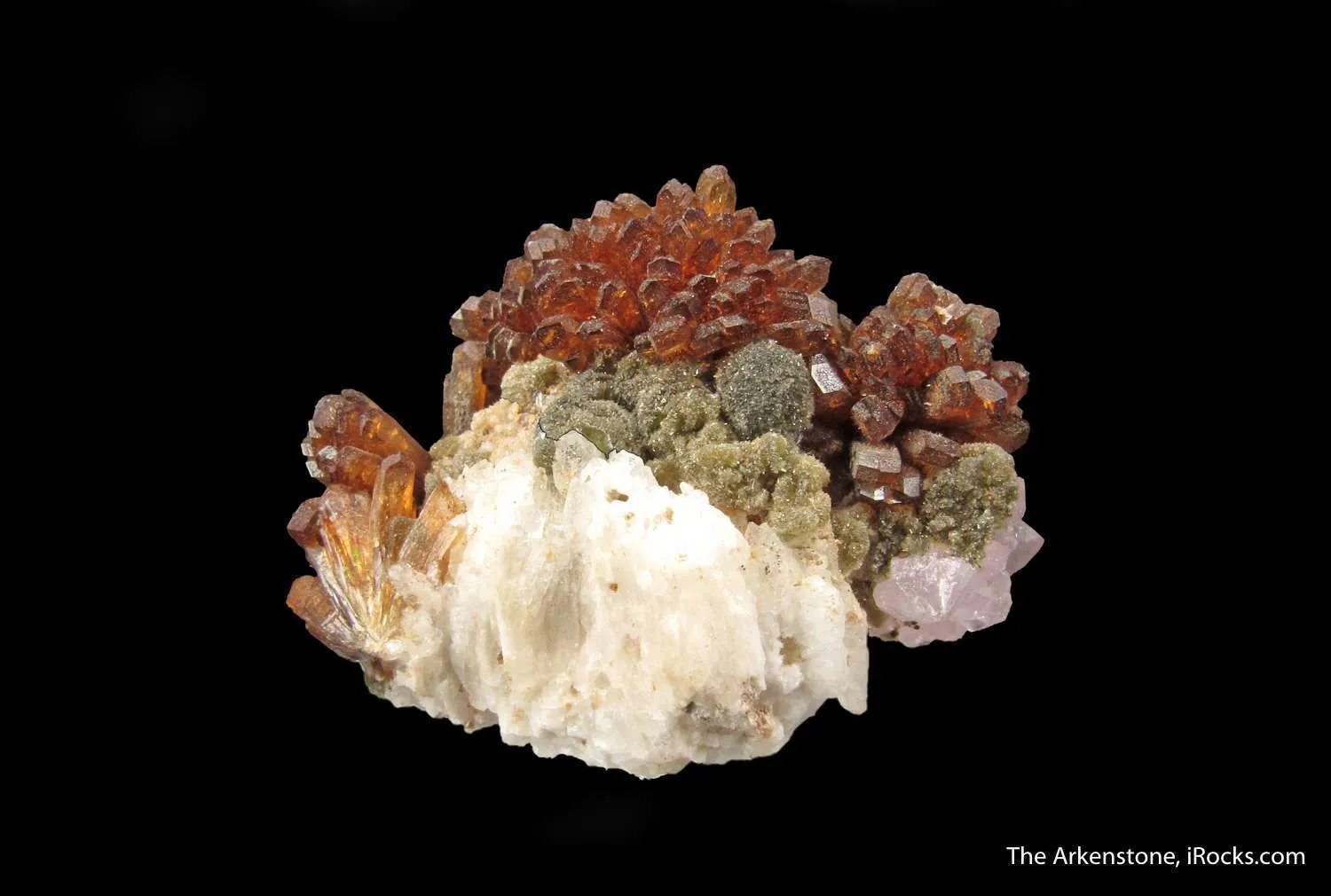 Eosphorite, Roscherite, and Rose Quartz - image 2