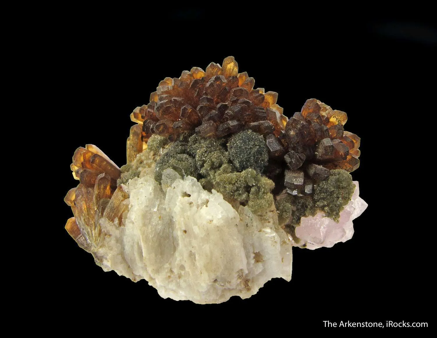 Eosphorite, Roscherite, and Rose Quartz - image 3