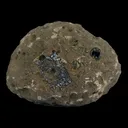 Epi-Stilbite crystal on Chalcedony Natural Mineral Specimen - image 4