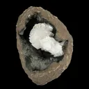 Epi-Stilbite crystal on Chalcedony Natural Mineral Specimen - image 3