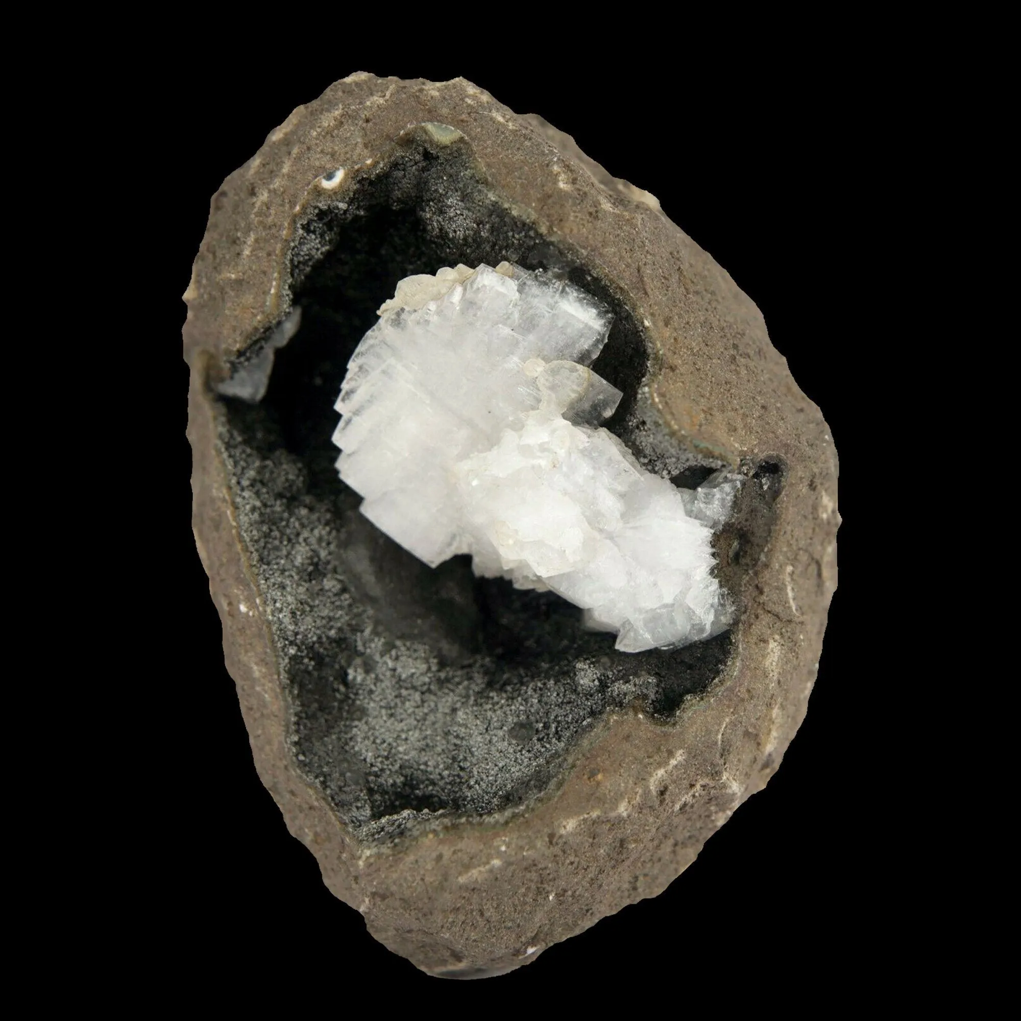 Epi-Stilbite crystal on Chalcedony Natural Mineral Specimen - image 3