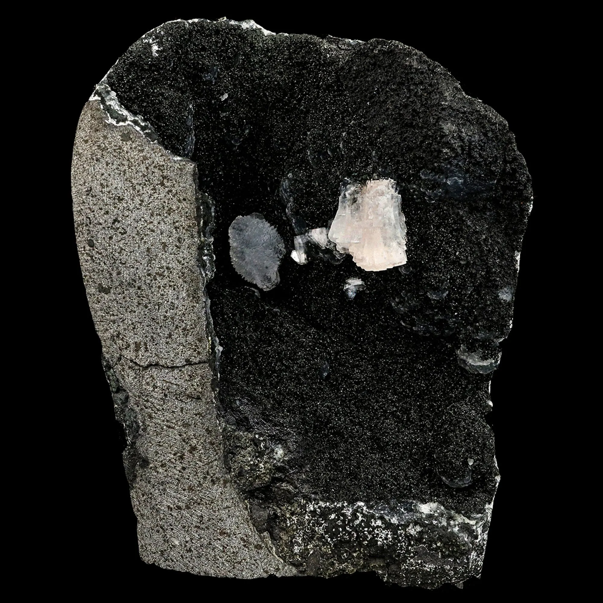 Epi-Stilbite & Heulandite in Julgoldite geode Rare Find Free Standing Natural Mineral Specimen - image 1