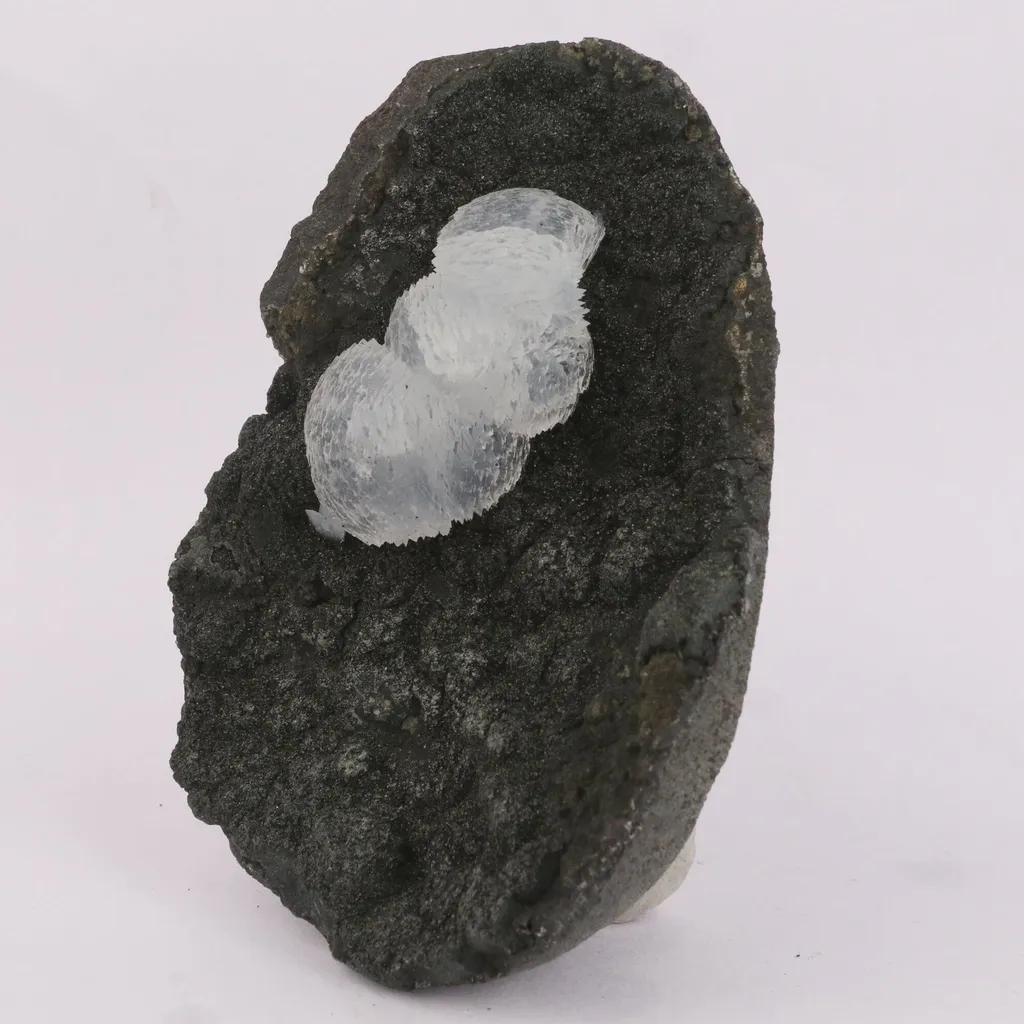 Epi-Stilbite in Julgoldite geode Rare Find Natural Mineral Specimen - image 2