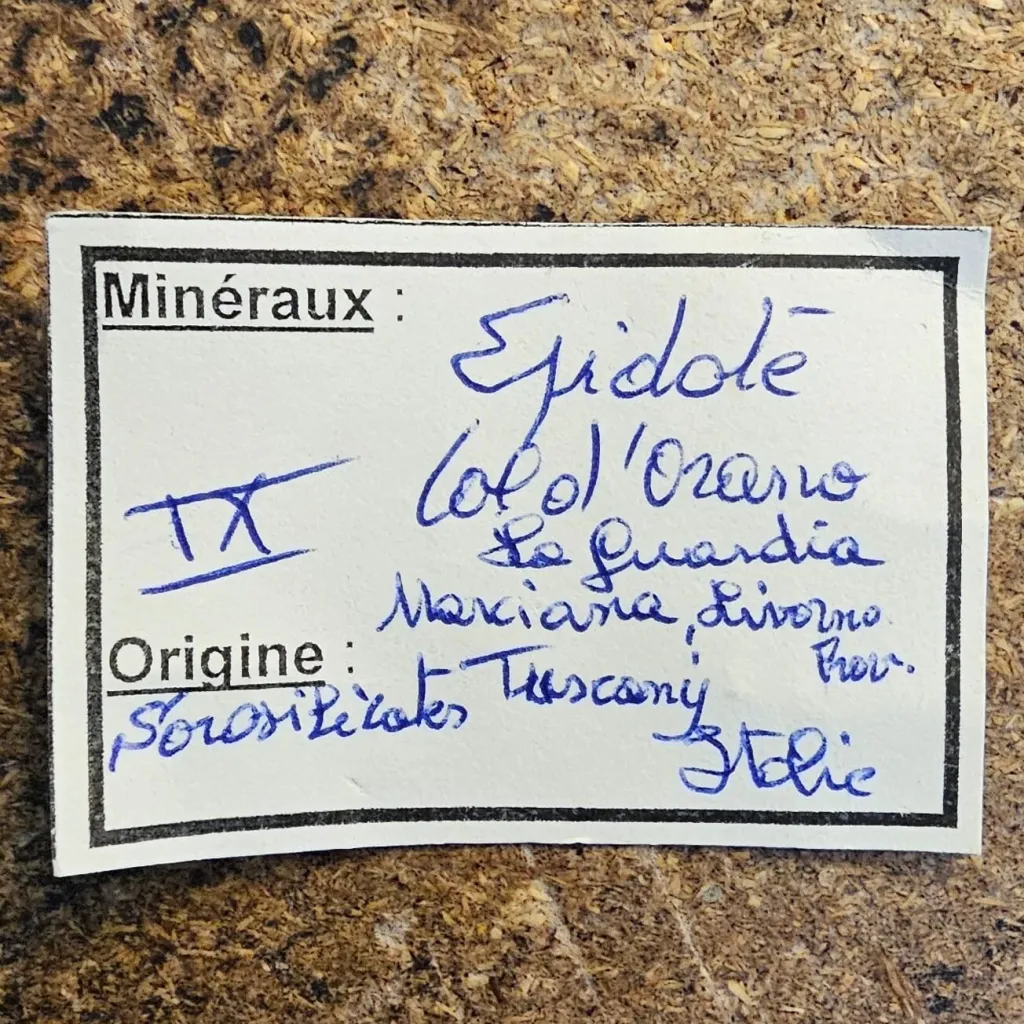 Epidote 62 grams - Colle d'Orano, Marciana, Livorno Province, Tuscany, Italy - image 6