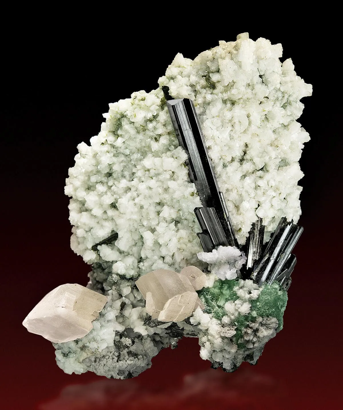 Epidote, Albite, Calcite, byssolite - image 1