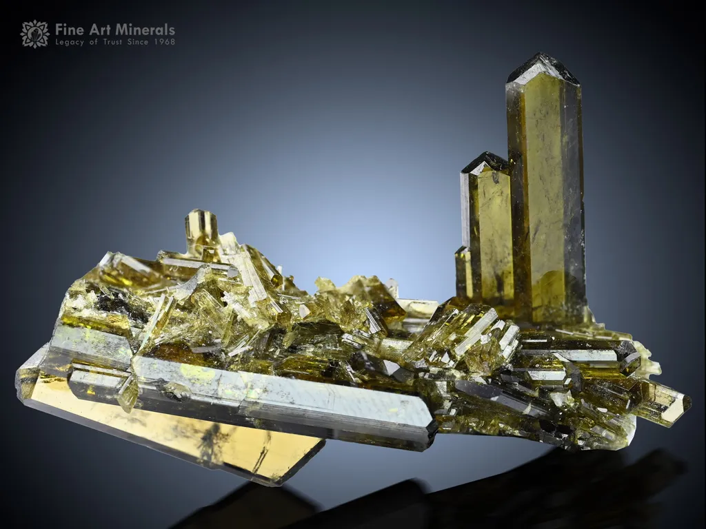 Epidote Cluster from Tormiq Pakistan image