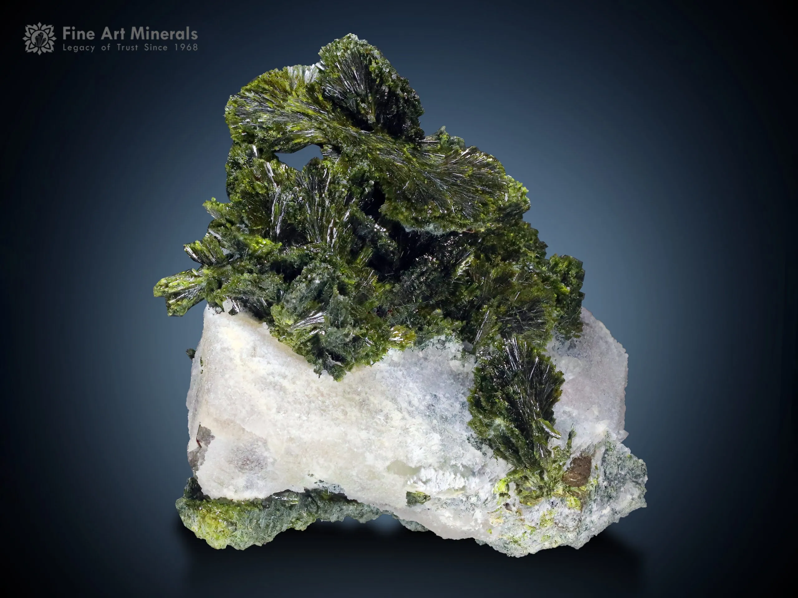 Epidote Flower on Calcite from Pakistan - image 3