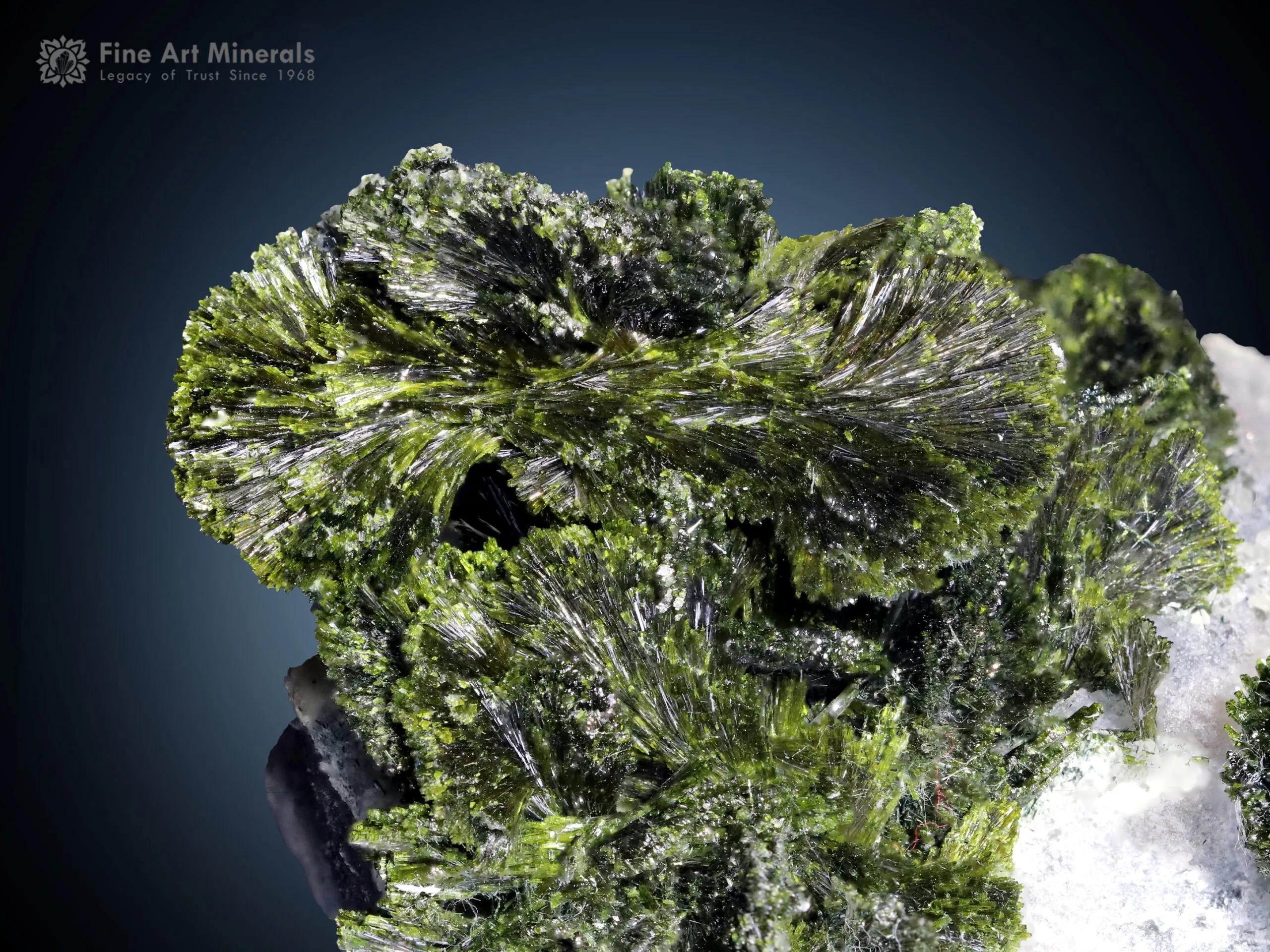Epidote Flower on Calcite from Pakistan - image 1