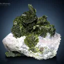 Epidote Flower on Calcite from Pakistan - image 2