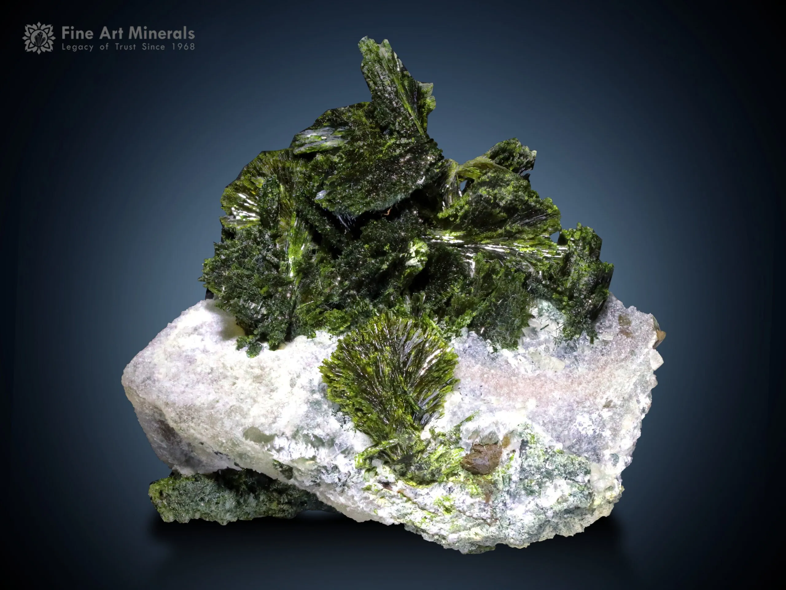 Epidote Flower on Calcite from Pakistan - image 2