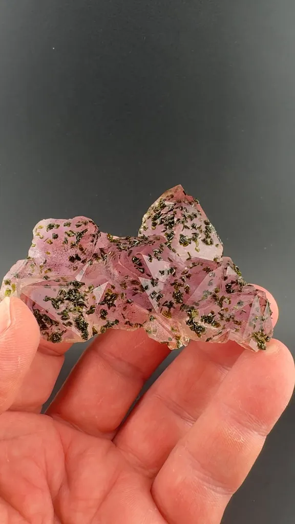 Epidote on Quartz - image 1