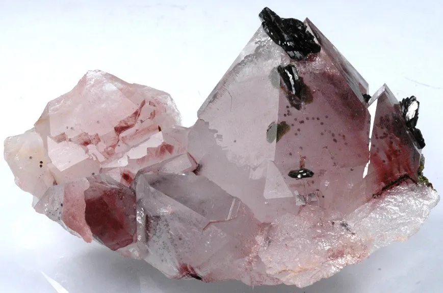 Epidote, Quartz (Var: Amethyst) image