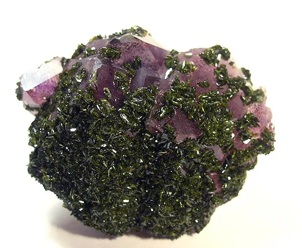 Epidote, Quartz (Var: Amethyst), Quartz image
