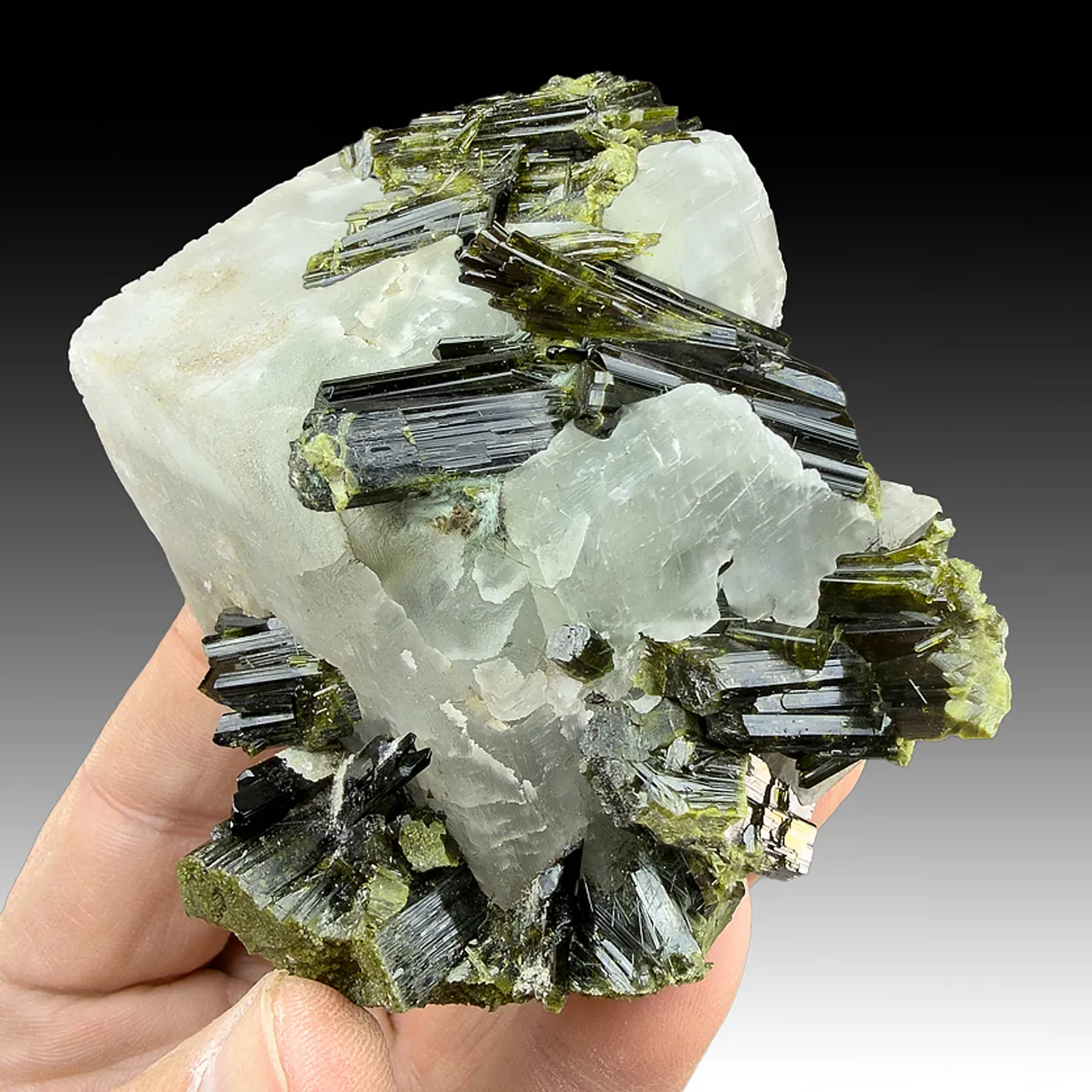 Epidote with Actinolite, Calcite - image 1