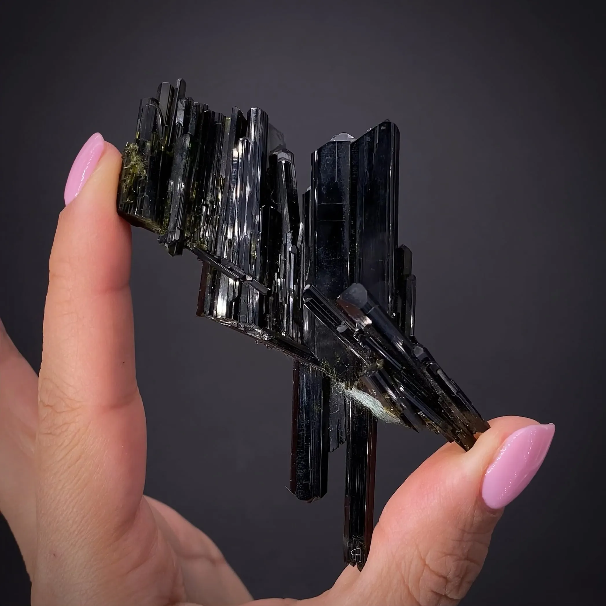 Epidote with Actinolite var. Byssolite - image 2