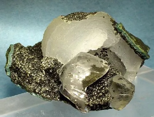 Epistilbite, Calcite image