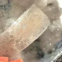 Epistilbite With Heulandite in Quartz Geode - image 3