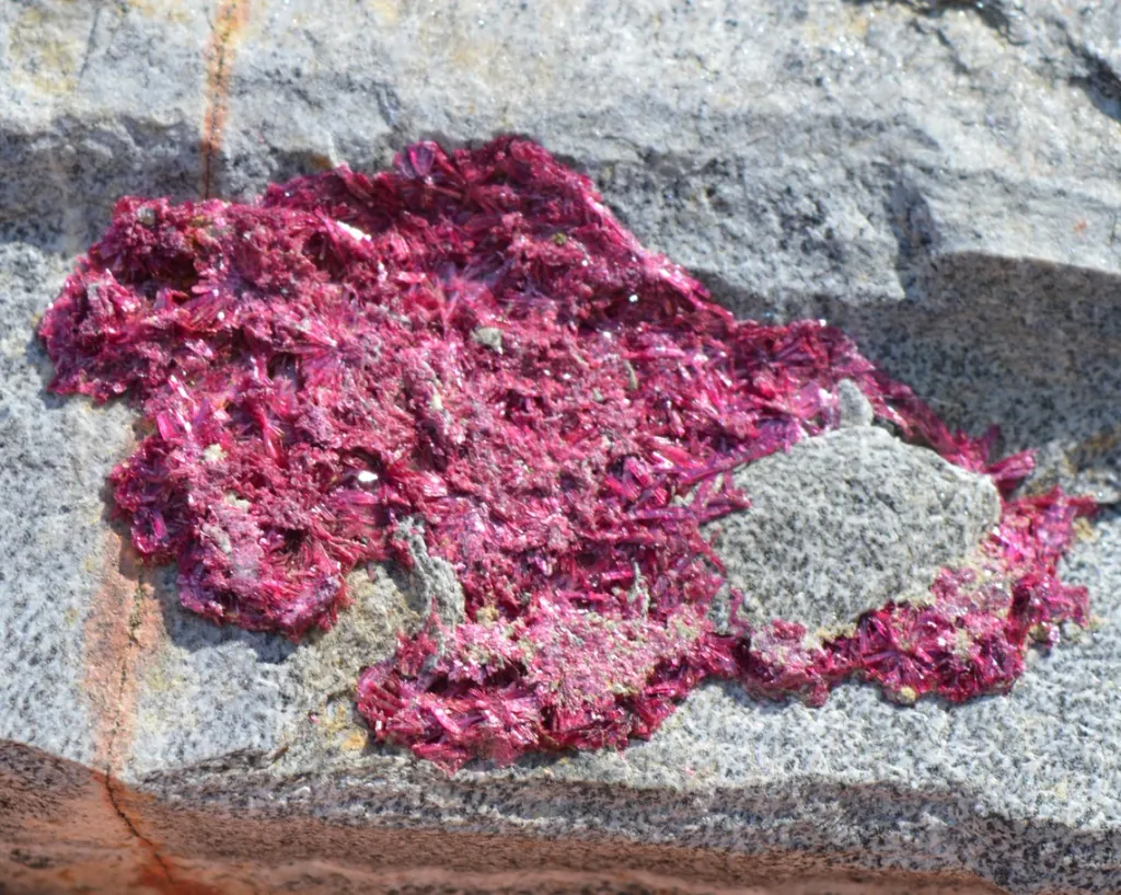 Erythrite - 686 grams - Mount Cobalt Mine, Selwyn District, Cloncurry Shire, Queensland, Australia - image 6