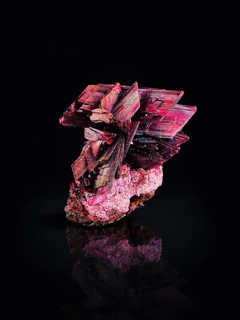 Erythrite from Morocco, Drâa-Tafilalet Region, Bou Azzer Mine image