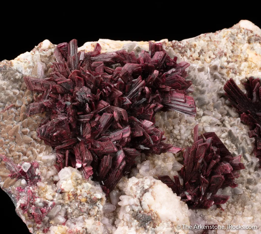 Erythrite on Calcite - image 2