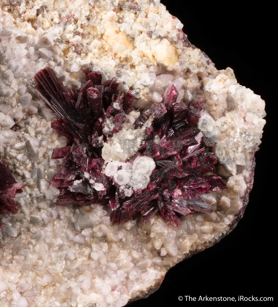 Erythrite on Calcite - image 3