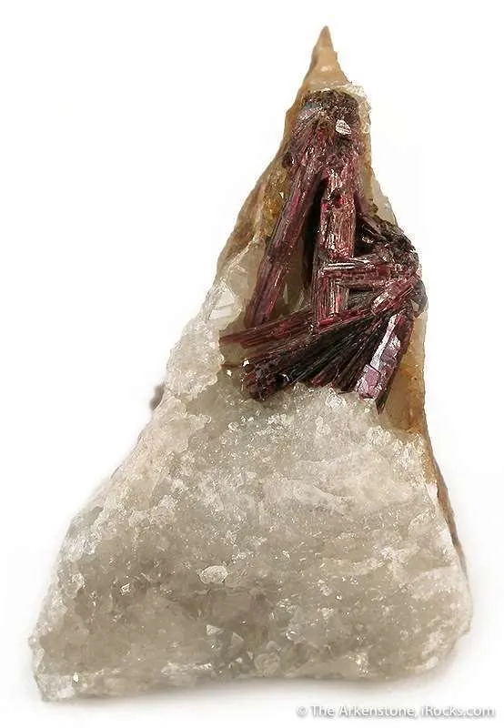 Erythrite on Quartz image