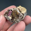 Erythrite with Calcite - image 2