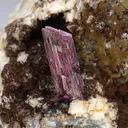 Erythrite with Calcite - image 1