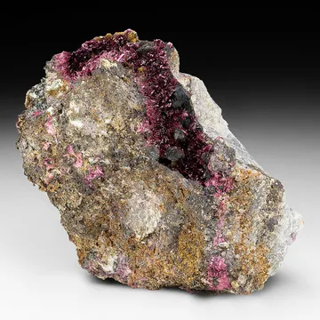 Erythrite with Phlogopite