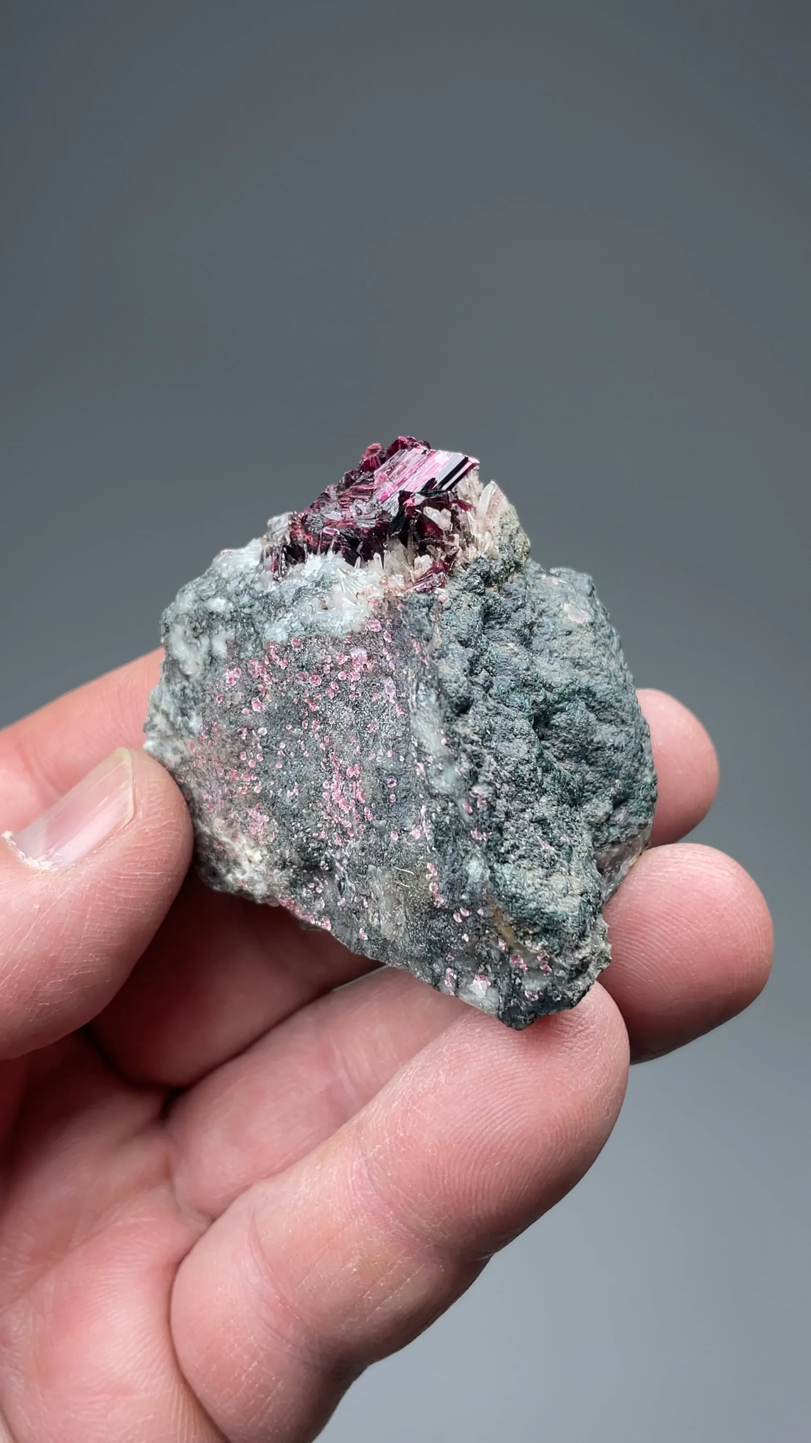 Erythrite with Quartz - image 2