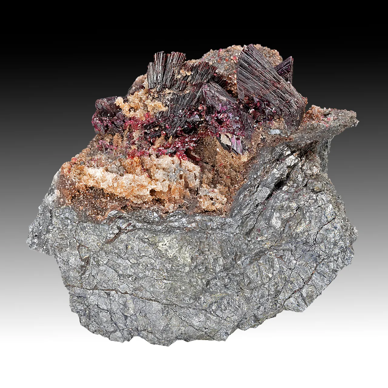 Erythrite with Roselite, Skutterudite - image 2
