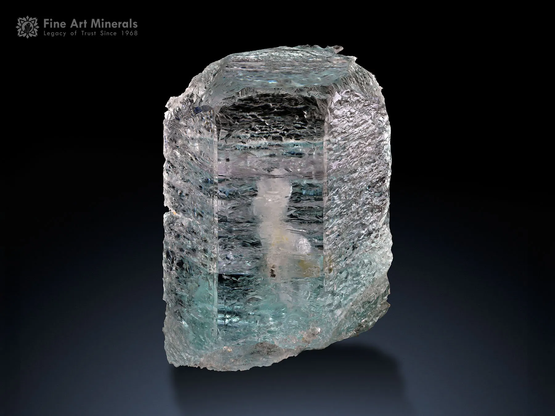 Etched Aquamarine from Skardu Pakistan - image 1