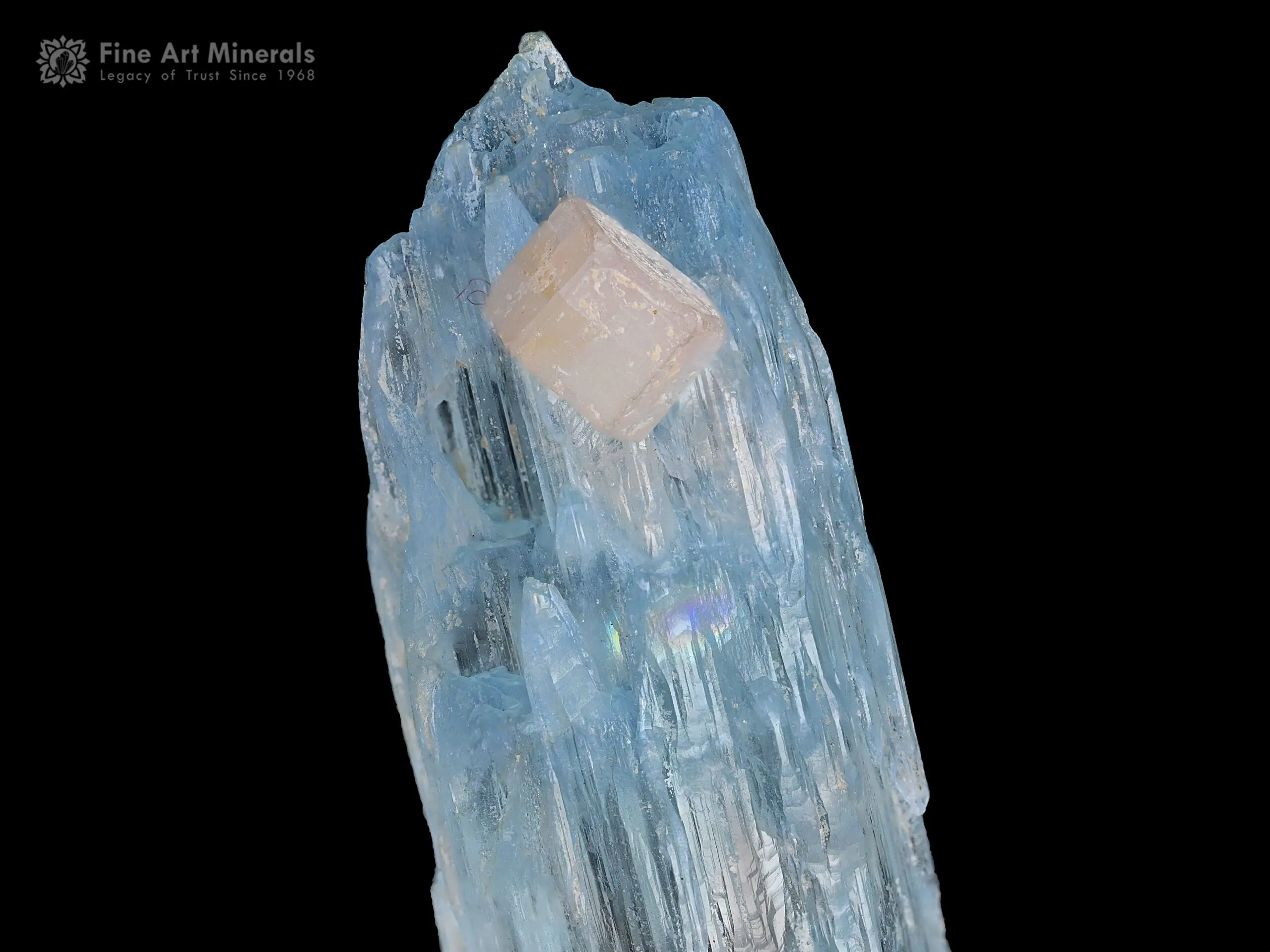 Etched Aquamarine with Apatite from Shigar Pakistan - image 3