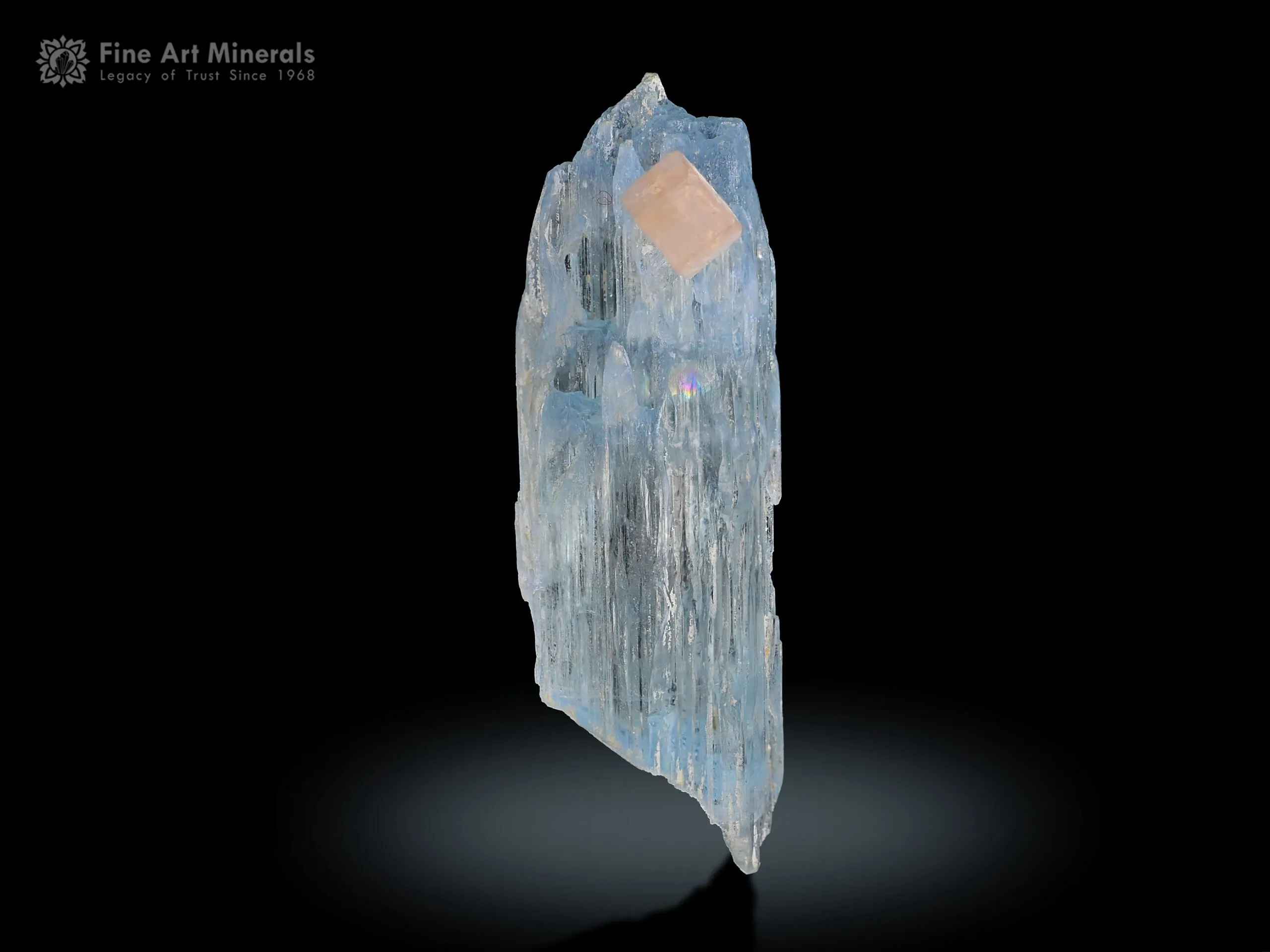 Etched Aquamarine with Apatite from Shigar Pakistan - image 1