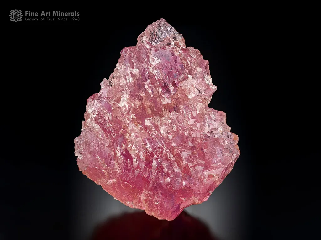 Etched Floater Morganite Crystal from Minas Gerais Brazil image