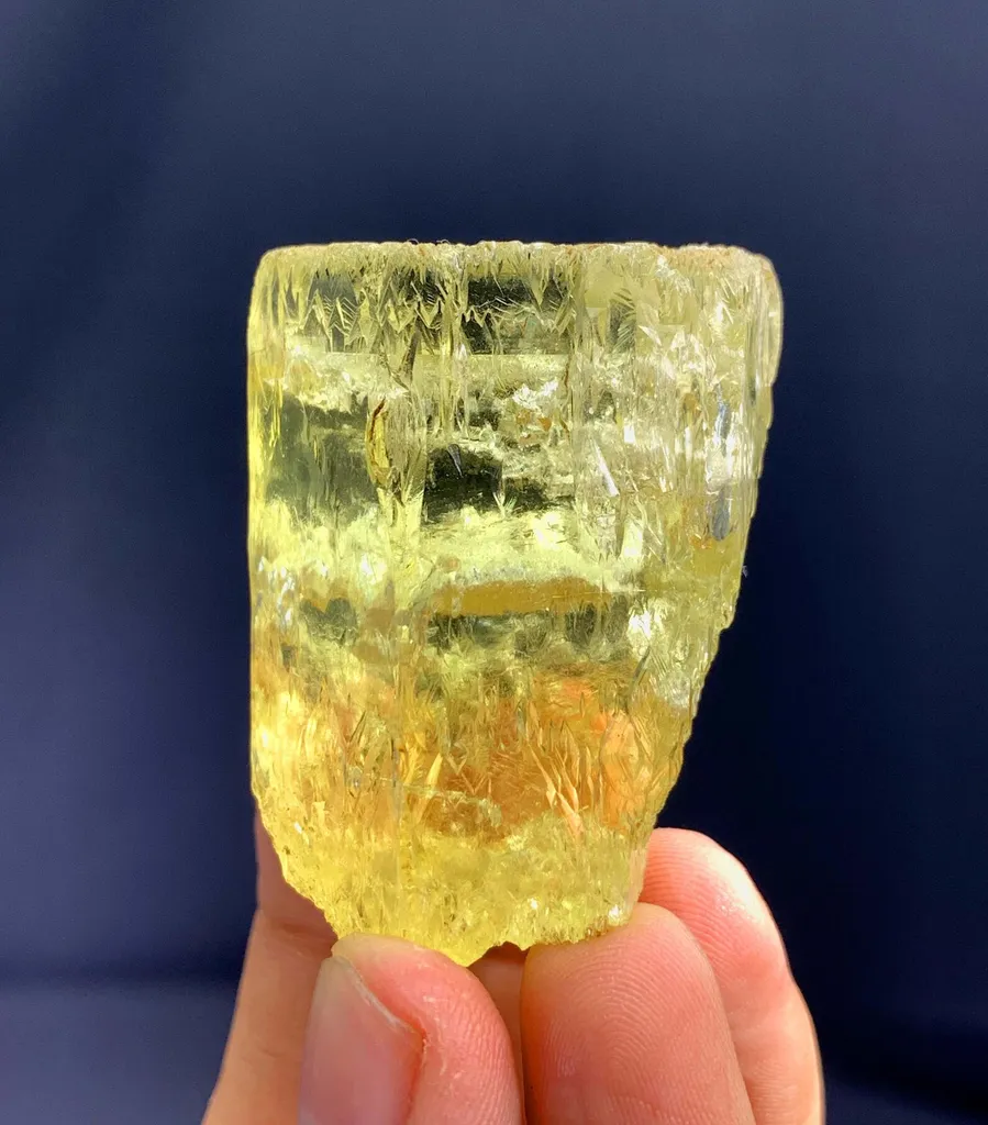 Etched Gemmy Heliodor Var Beryl Crystal from Pakistan - image 9