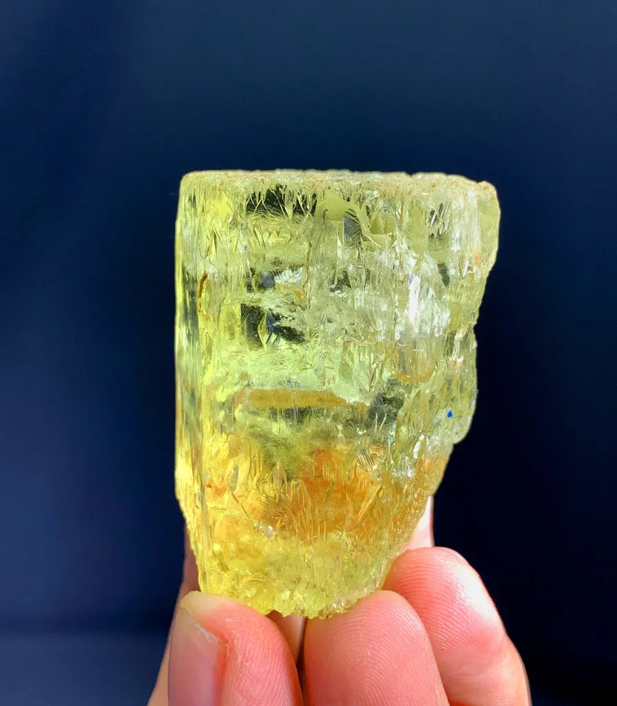 Etched Gemmy Heliodor Var Beryl Crystal from Pakistan - image 3