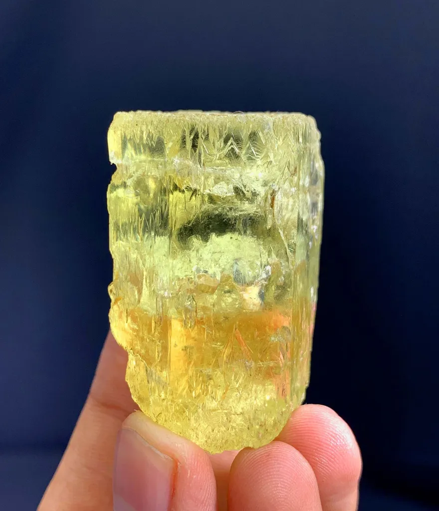 Etched Gemmy Heliodor Var Beryl Crystal from Pakistan - image 4