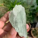 Etched Green Kunzite Crystal from Afghanistan - image 2