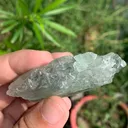 Etched Green Kunzite Crystal from Afghanistan - image 7