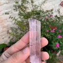 Etched Head Pink Kunzite Crystal from Afghanistan - image 4