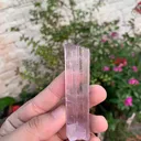 Etched Head Pink Kunzite Crystal from Afghanistan - image 5