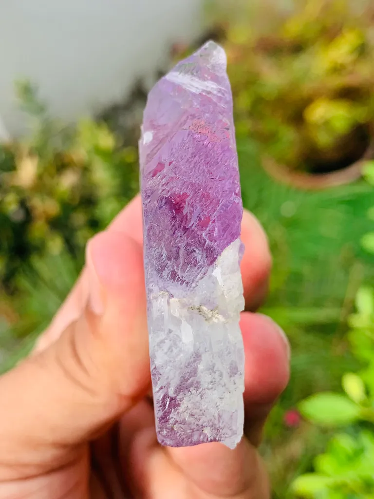Etched Purple Kunzite Crystal – Large Terminated Collector Mineral Specimen - image 8